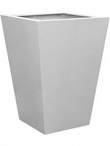 Кашпо Fiberstone glossy white jumbo thom l