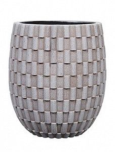 Кашпо Capi "Nature vase elegant high iii wave ivory" (упаковка 6 шт.)