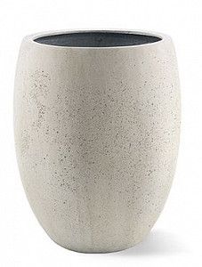 Кашпо Grigio tall balloon antique white-concrete 68 см.