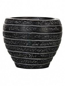 Кашпо Capi "Nature row vase taper round ii black" (упаковка 4 шт.)