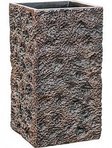 Кашпо Luxe lite universe moon square bronze 50 см.