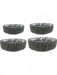 Кашпо Indoor pottery bowl duuk grey (s4)
