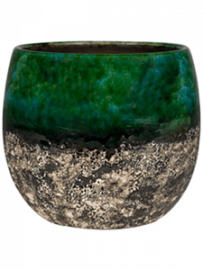 Кашпо Lindy pot green black 16 см. (упаковка 4 шт.)