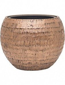 Кашпо Opus hammered globe gold (с техническим кашпо) 32 см.