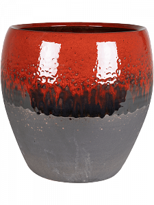 Кашпо Amora couple black red 26 см.