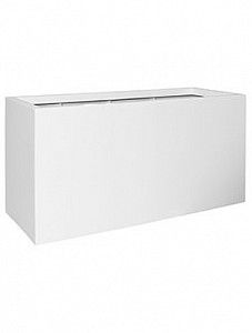 Кашпо Fiberstone matt white jumbo jort xl
