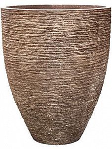Кашпо Polystone coated ribbed couple rock