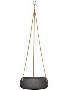 Подвесное кашпо Rough eileen (hanging) m black washed