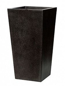Кашпо Capi "Lux planter taper iii black"
