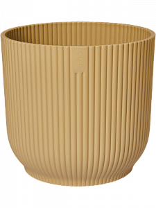 Кашпо Vibes fold round butter yellow 14 см.