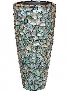 Кашпо Oceana abalone partner dark blue (with liner) 45 см.