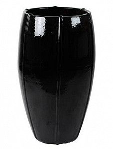 Кашпо Moda emperor black shiny 92 см