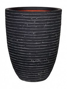 Кашпо Capi "Nature row nl vase elegant low i antracita"