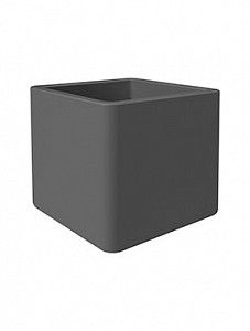 Кашпо Pure® soft brick wheels anthracite 39 см.