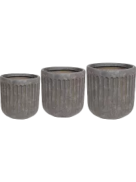 Кашпо Duncan pot taupe (3 набора по 3 кашпо)