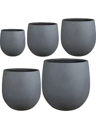 Кашпо Armin pot grey (2 набора по 5 кашпо)