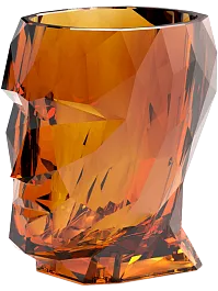 Кашпо Adan nano glossy clear amber
