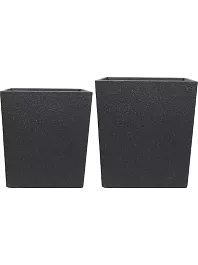 Кашпо Ivo divider black  (2 набора по 2 кашпо)