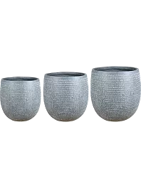 Кашпо Kinza pot anthracite (3 набора по 3 кашпо)