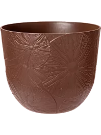 Кашпо Fuente lily round rusty brown 38,4 см. (упаковка 2 шт.)