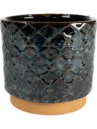 Кашпо Mees pot vintage black 10 см. (упаковка 18 шт.)